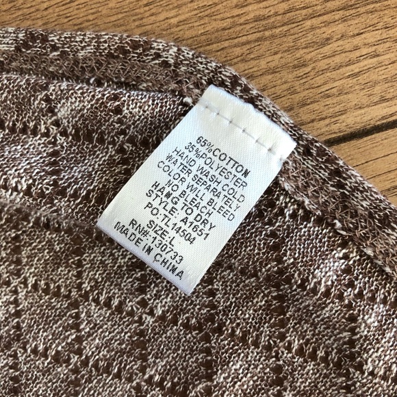 Umgee cowl neck poncho sweater L - Picture 9 of 10